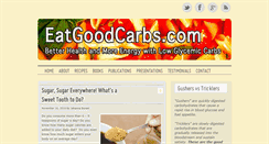 Desktop Screenshot of eatgoodcarbs.com